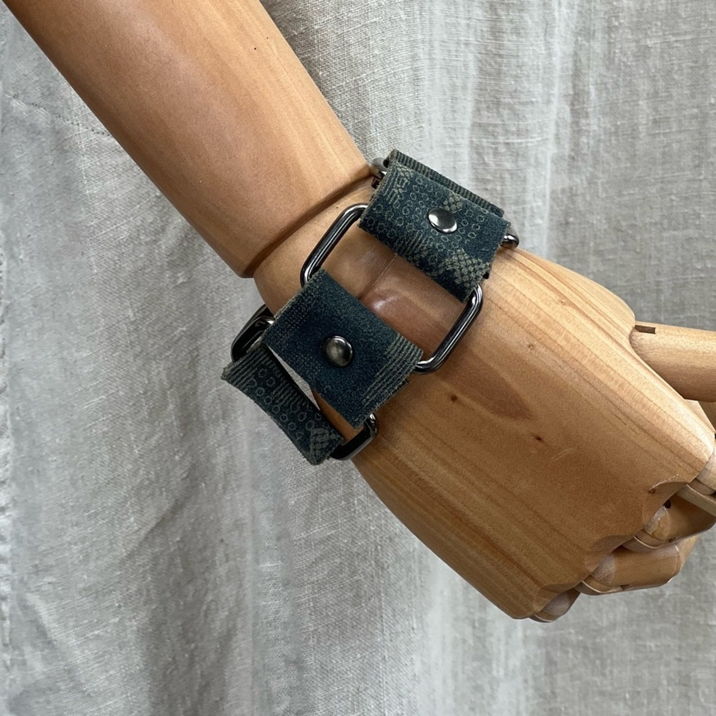 Handmade Camouflage Leather Cuff