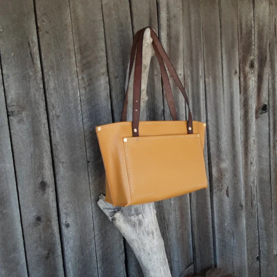 Handmade Leather Tote Bag - leatherbyanka