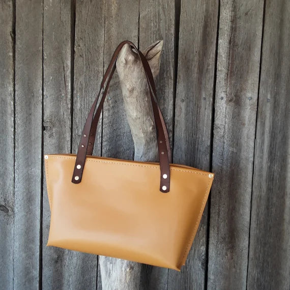 Handmade Leather Tote Bag - leatherbyanka