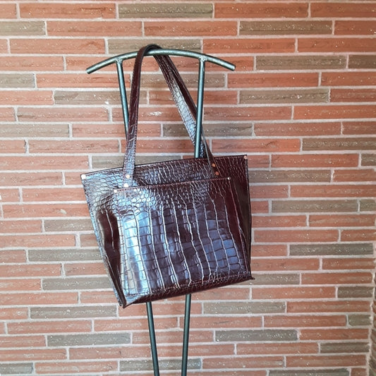 Handmade Leather Tote Bag - leatherbyanka