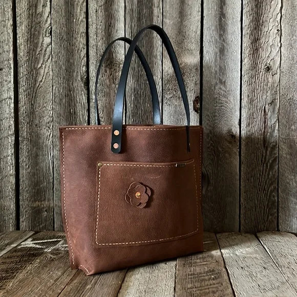 Handmade Leather Tote Bag - leatherbyanka