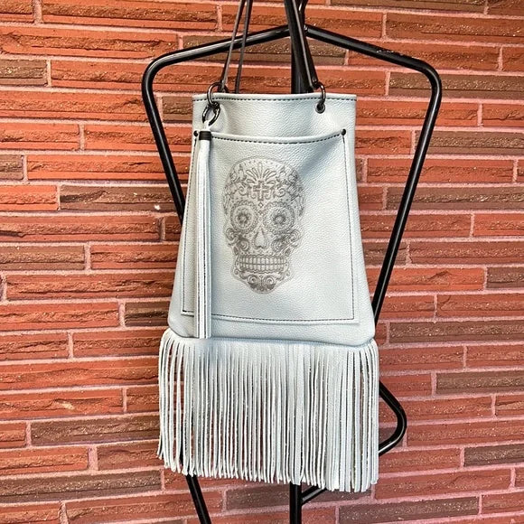 Leather Fringe Tote Bag - leatherbyanka