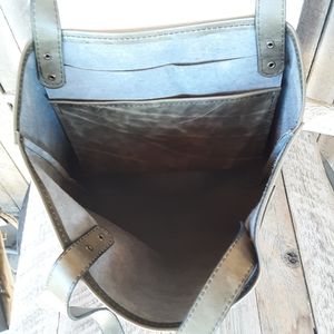 Handmade Green Leather Tote Bag - leatherbyanka