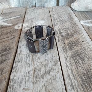 Handmade Brown Leather Bracelet - leatherbyanka