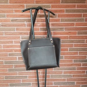 Handmade Brown Leather Tote Bag - leatherbyanka