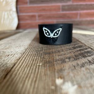 Handmade Leather Butterfly Bracelet - leatherbyanka