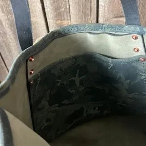 Camouflage Leather Tote Bag - leatherbyanka