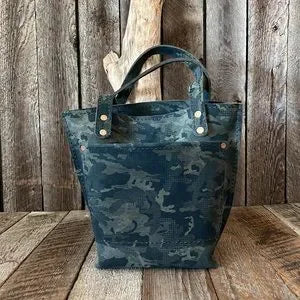 Leather Camouflage Tote Bag - leatherbyanka