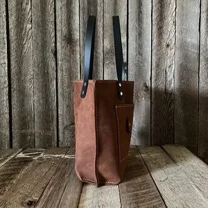 Handmade Leather Tote Bag - leatherbyanka