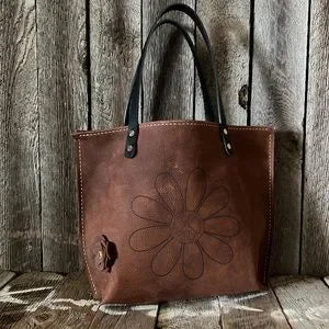 Handmade Leather Tote Bag - leatherbyanka