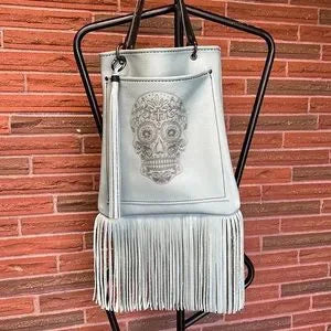 Leather Fringe Tote Bag - leatherbyanka