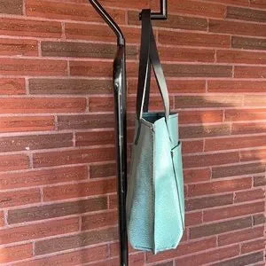 Handmade Turquoise Lether Tote Bag - leatherbyanka